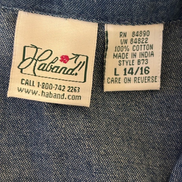 Haband Blue Denim Jacket with Colorful Floral Embroidery - Picture 2 of 10